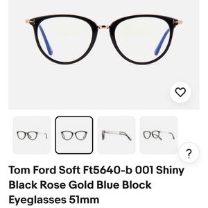 Authentic Tom Ford TF 5640-B 001 Eyeglasses